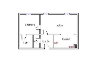Appartement a vendre Laval 53000 Mayenne 53 m2 2 pièces 129952 euros