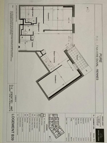 Location appartement Rennes 35000 Ille-et-Vilaine 60 m2 3 pièces 705 euros