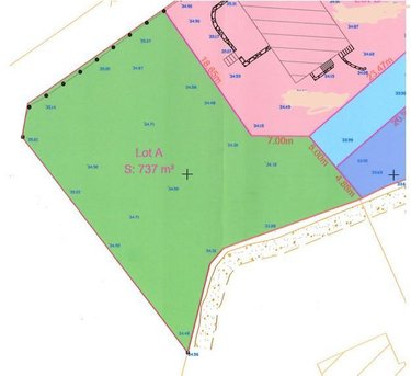Terrain a batir a vendre Fouesnant 29170 Finistère 737 m2  222600 euros