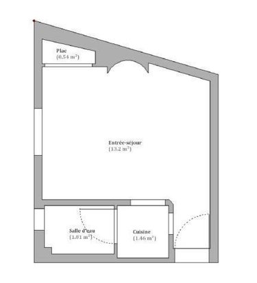 Appartement a vendre Paris 20e arrondissement 75020 Paris 17 m2 1 pièce 169500 euros