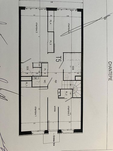 Location appartement Chantepie 35135 Ille-et-Vilaine 106 m2 5 pièces 1045 euros