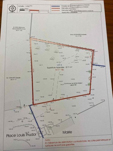 Terrain a batir a vendre Bons-Tassilly 14420 Calvados 817 m2  43500 euros