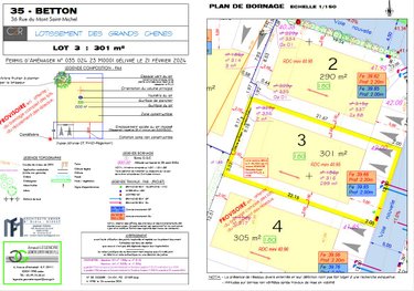 Terrain a batir a vendre Betton 35830 Ille-et-Vilaine 319 m2  135525 euros