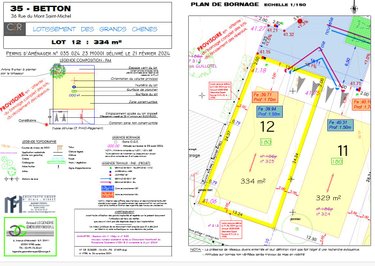 Terrain a batir a vendre Betton 35830 Ille-et-Vilaine 319 m2  99950 euros