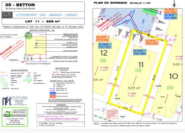 Terrain a batir a vendre Betton 35830 Ille-et-Vilaine 319 m2  95000 euros