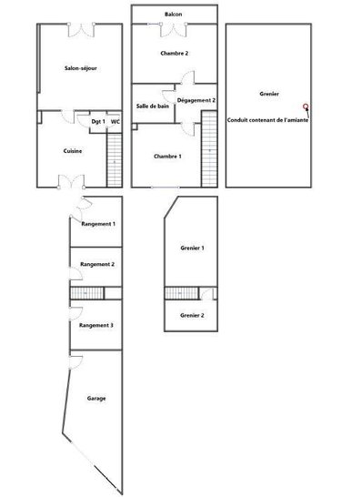 Maison a vendre Marolles-les-Braults 72260 Sarthe 73 m2 3 pièces 72248 euros