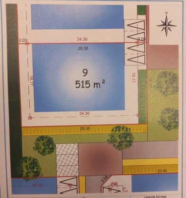 Terrain a batir a vendre Berné 56240 Morbihan 515 m2  29005 euros