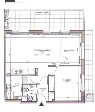 Appartement a vendre Guérande 44350 Loire-Atlantique 52 m2 2 pièces 270400 euros