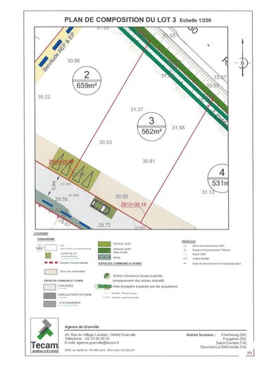 Terrain a batir a vendre Le Val-Saint-Père 50300 Manche 562 m2  71440 euros