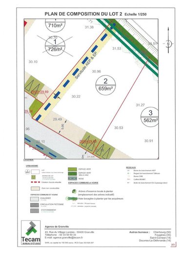 Terrain a batir a vendre Le Val-Saint-Père 50300 Manche 659 m2  83080 euros