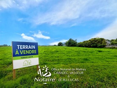 Terrain a batir a vendre Plounévez-Lochrist 29430 Finistère 1086 m2  32400 euros