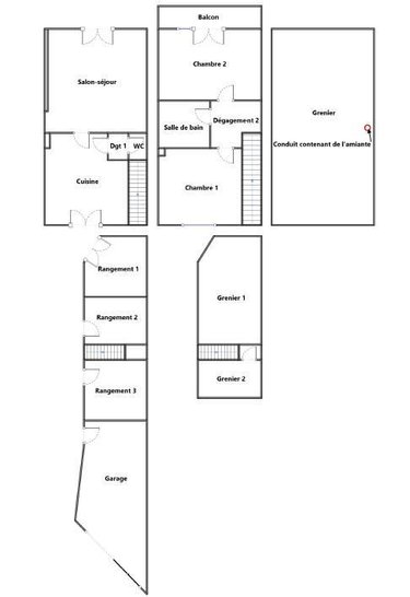 Maison a vendre Marolles-les-Braults 72260 Sarthe 73 m2 3 pièces 72248 euros