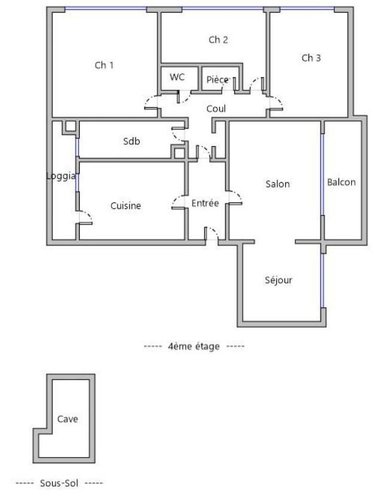 Appartement a vendre Angers 49000 Maine-et-Loire 86 m2 4 pièces 168000 euros