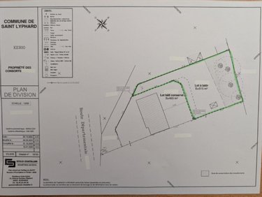 Terrain a batir a vendre Saint-Lyphard 44410 Loire-Atlantique 515 m2  84000 euros