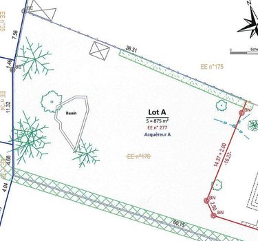 Terrain a batir a vendre Vannes 56000 Morbihan 875 m2  399160 euros