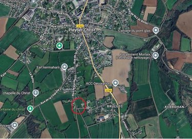 Terrain a batir a vendre Pleyber-Christ 29410 Finistère 1203 m2  51120 euros