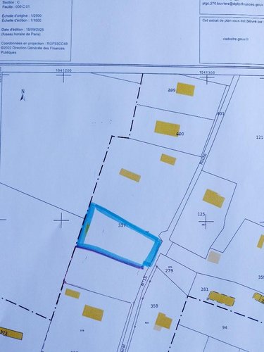 Terrain a batir a vendre Les Monts du Roumois 27520 Eure 1200 m2  53000 euros