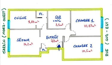 Appartement a vendre Meudon 92190 Hauts-de-Seine 56 m2 3 pièces 140000 euros