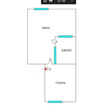 Location appartement Cherbourg-en-Cotentin 50100 Manche 30 m2 1 pièce 353 euros