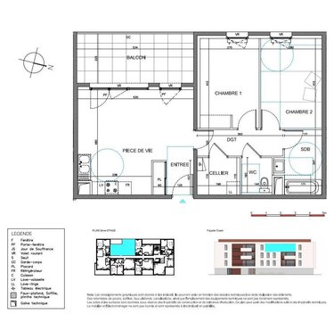 Appartement a vendre Bourg-en-Bresse 01000 Ain 63 m2 3 pièces 210000 euros