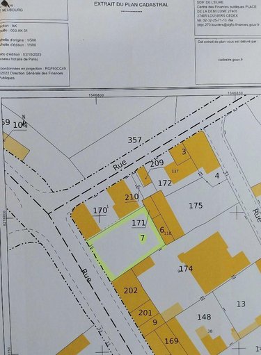 Terrain a batir a vendre Le Neubourg 27110 Eure 406 m2  63000 euros