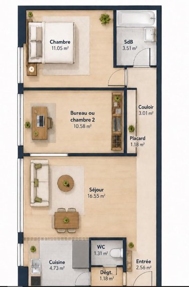 Appartement a vendre Paris 12e arrondissement 75012 Paris 55 m2  438900 euros