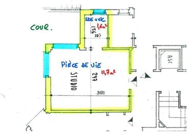 Appartement a vendre Paris 15e arrondissement 75015 Paris 13 m2 1 pièce 99000 euros