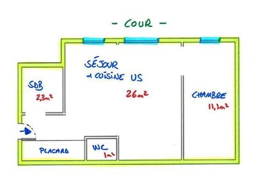 Appartement a vendre Paris 15e arrondissement 75015 Paris 43 m2 2 pièces 324450 euros
