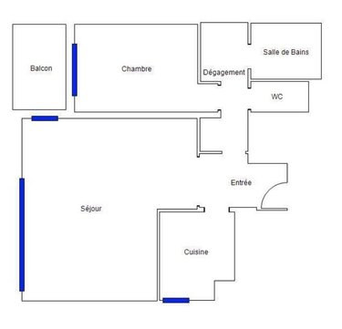 Appartement a vendre Courbevoie 92400 Hauts-de-Seine 55 m2 2 pièces 385000 euros