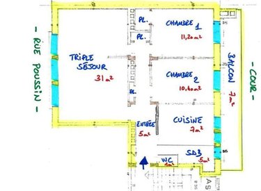 Appartement a vendre Paris 16e arrondissement 75016 Paris 78 m2 4 pièces 699000 euros