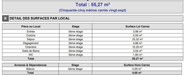 Appartement a vendre Courbevoie 92400 Hauts-de-Seine 55 m2 2 pièces 410000 euros