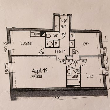 Appartement a vendre La-Ferté-Bernard 72400 Sarthe 75 m2 5 pièces 171600 euros