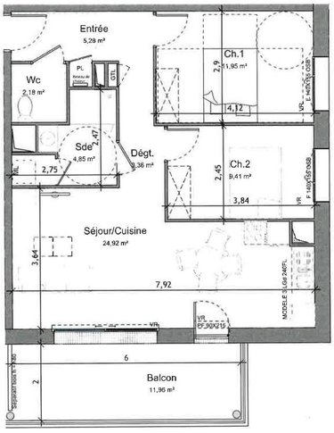 Location appartement Angers 49000 Maine-et-Loire 61 m2  922 euros