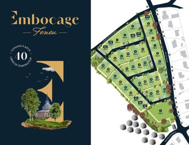 Terrain a batir a vendre Feneu 49460 Maine-et-Loire 536 m2  84000 euros