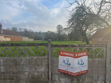 Terrain a batir a vendre Gouy-en-Artois 62123 Pas-de-Calais 3500 m2  69800 euros