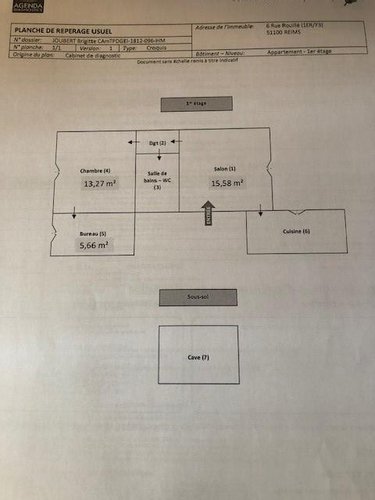 Location appartement Reims 51100 Marne 48 m2 2 pièces 750 euros