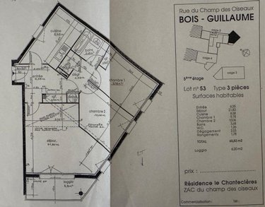 Appartement a vendre Bois-Guillaume 76230 Seine-Maritime 66 m2 3 pièces 225320 euros