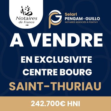 Maison a vendre Saint-Thuriau 56300 Morbihan 145 m2 5 pièces 242700 euros