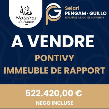 Immeuble a vendre Pontivy 56300 Morbihan 226 m2  522420 euros