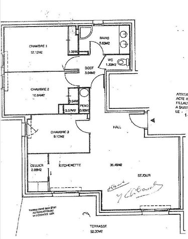 Appartement a vendre Cholet 49300 Maine-et-Loire 83 m2 4 pièces 188640 euros
