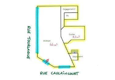 Fonds et murs commerciaux a vendre Paris 18e arrondissement 75018 Paris 107 m2  940000 euros