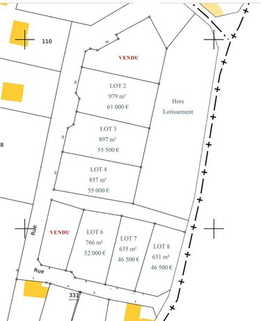 Terrain a batir a vendre Le Coudray-Macouard 49260 Maine-et-Loire 635 m2  46500 euros