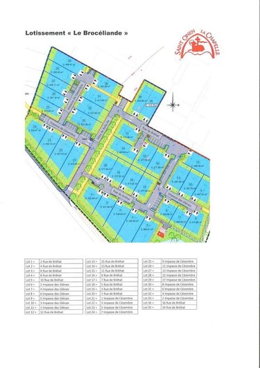 Terrain a batir a vendre Saint-Onen-la-Chapelle 35290 Ille-et-Vilaine 377 m2  34352 euros