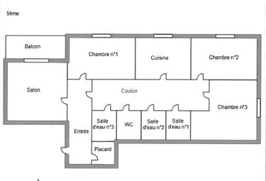 Appartement a vendre Angers 49000 Maine-et-Loire 85 m2 5 pièces 262500 euros
