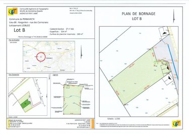Terrain a batir a vendre Penmarch 29760 Finistère 554 m2  63700 euros