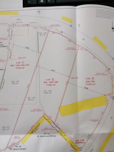 Terrain a batir a vendre Humbercamps 62158 Pas-de-Calais 1145 m2  42400 euros