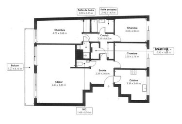 Appartement a vendre Meudon 92190 Hauts-de-Seine 95 m2 5 pièces 582400 euros