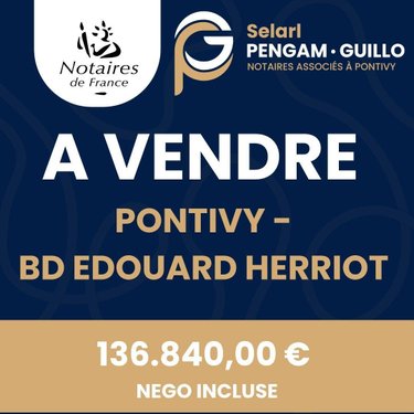 Maison a vendre Pontivy 56300 Morbihan 118 m2 7 pièces 136840 euros
