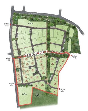 Terrain a batir a vendre Bonchamp-lès-Laval 53960 Mayenne 500 m2  137 euros
