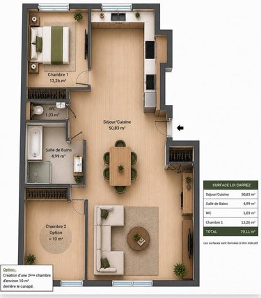 Appartement a vendre Paris 12e arrondissement 75012 Paris 70 m2 3 pièces 548625 euros